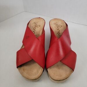 Yokono  Red leather Sandals
